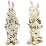 A set of porcelain sculptures "Pan Martin the Clever Man and Pani Marta the Hostess"